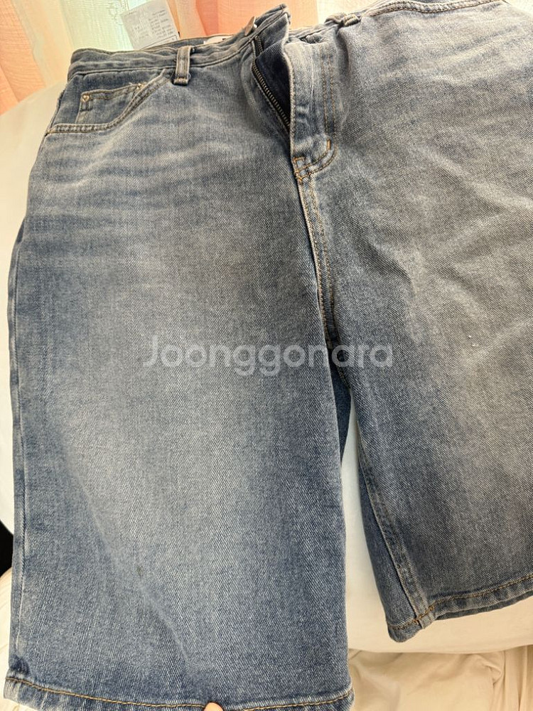블랙업 워싱 하프팬츠 버뮤다팬츠--3