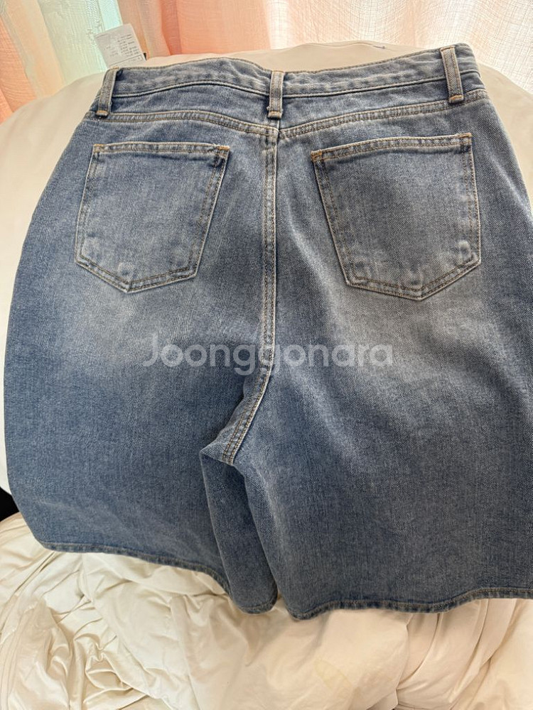 블랙업 워싱 하프팬츠 버뮤다팬츠--4