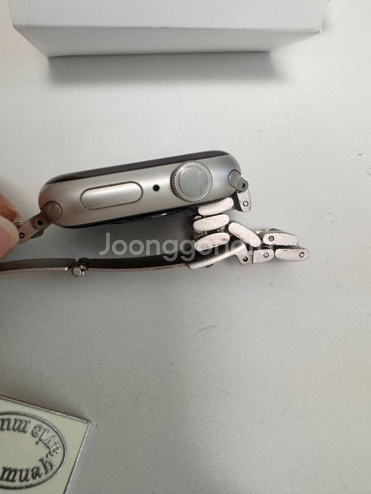 애플워치 7 41mm GPS 스타라이트 팝니다--2