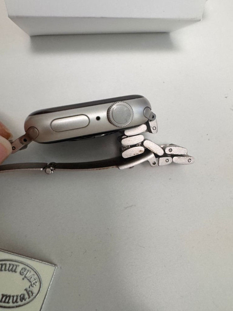 애플워치 7 41mm GPS 스타라이트 팝니다--2