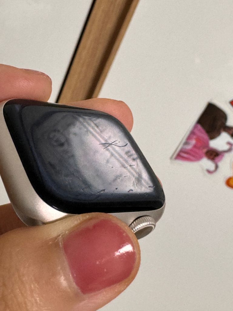 애플워치 7 41mm GPS 스타라이트 팝니다--5