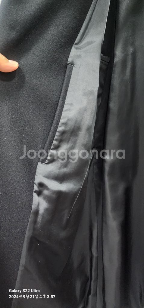 띠어리 벨빈 코트 블랙(S)--9