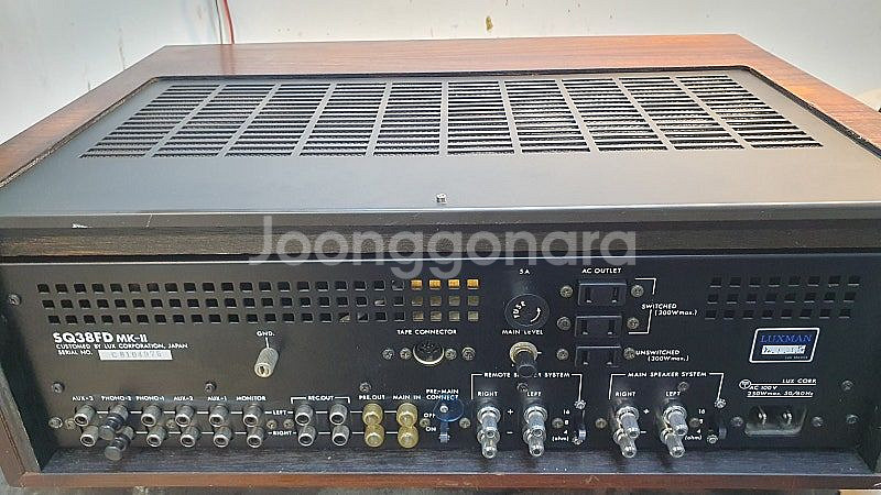 럭스만 SQ-38FD MK2 진공관 인티앰프--5