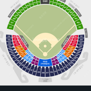 23일 한화 vs 롯데 3루 318블럭 통로3연석