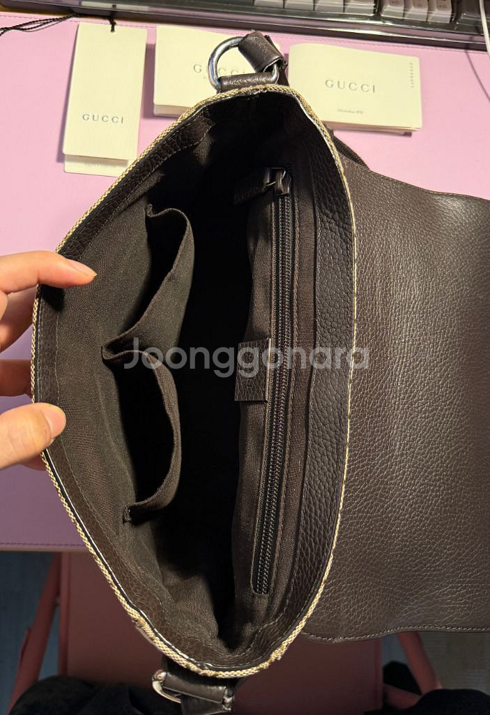 구찌 수프림 캔버스 메신저백 스몰 상태 좋아요--8