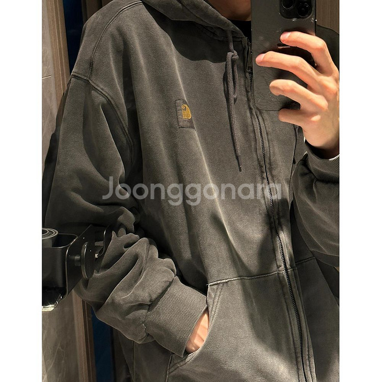 새상품)칼하트 후드집업 윈터 비스타 자켓 가먼트다이드--8