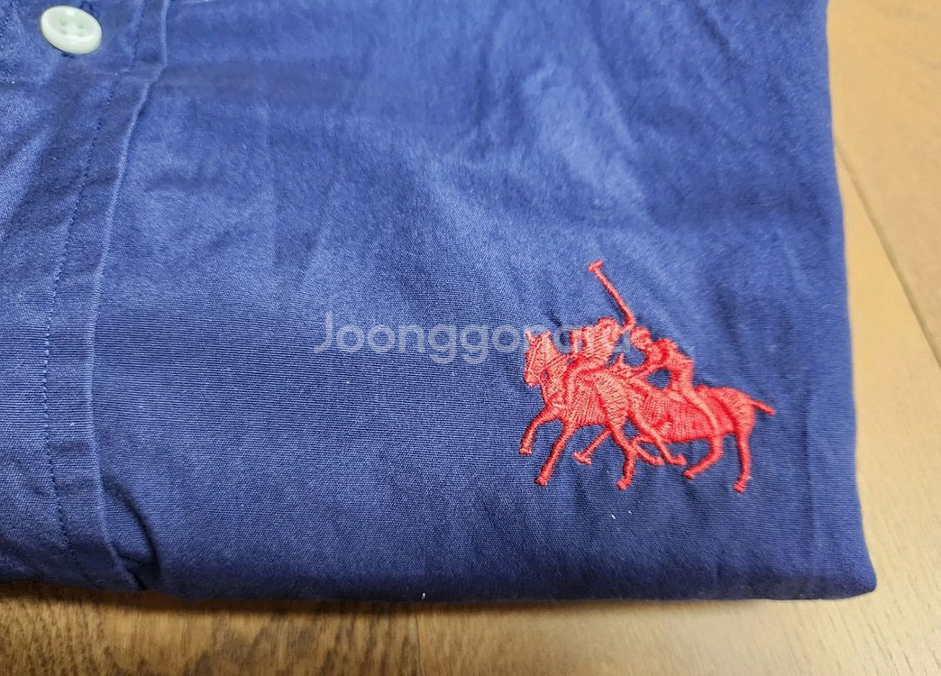폴로 랄프로렌 네이비 더블레드폴로 포니 셔츠 판매(사이--4