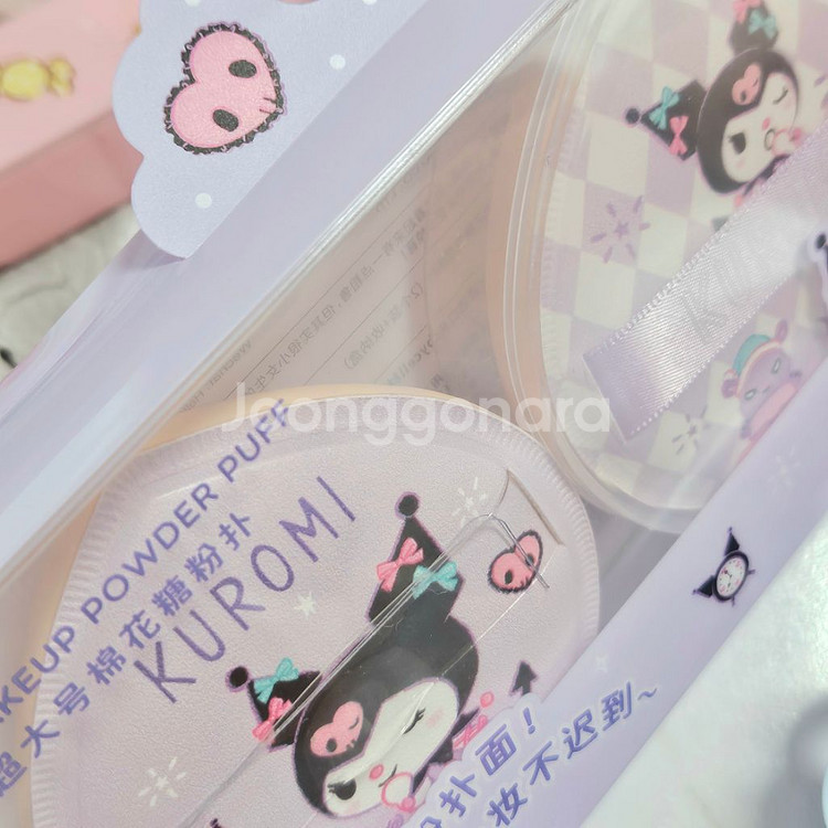 마이멜로디 쿠로미 시나모롤 워터드롭퍼프 2개입 새상품--2