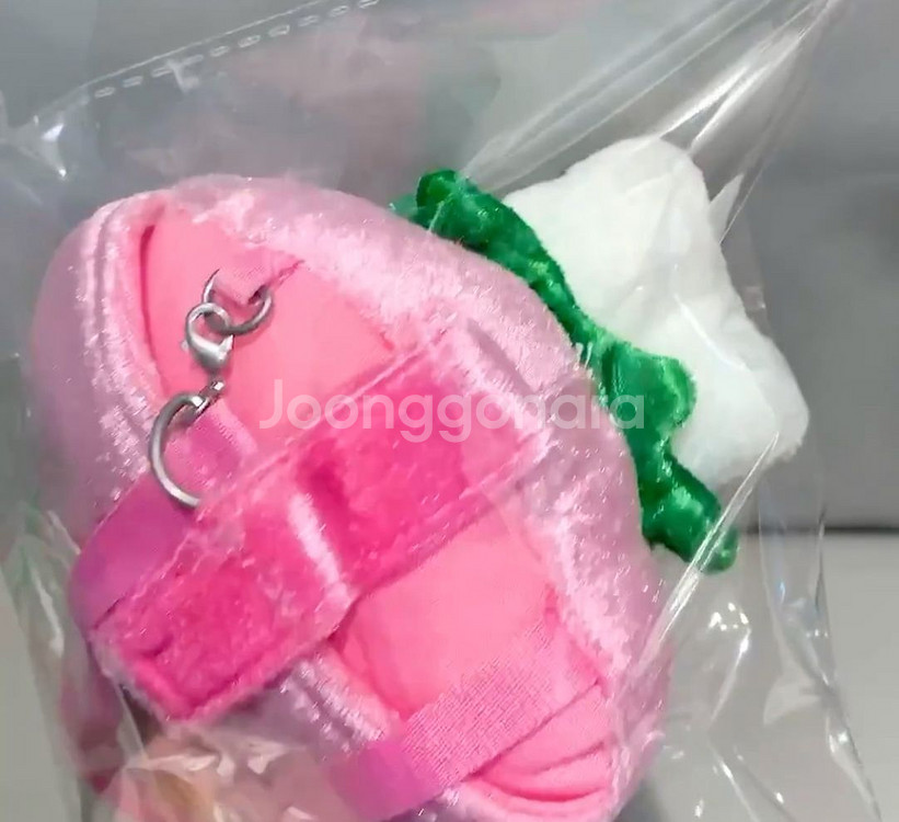 고전 키티 딸기 파우치 인형--2