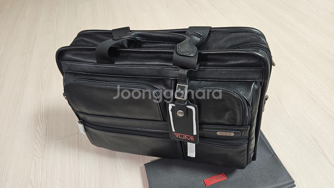 TUMI 노트북 가죽 가방 (미사용)--4