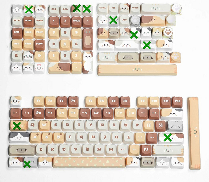 소울캣 키캡, MAO 키캡 PBT--8