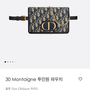 디올 DIOR 여성 투인원 파우치백