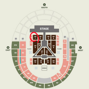 세븐틴 고양콘서트 vip 1구역