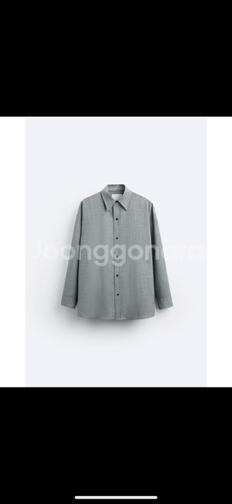 L-XL 자라 스트럭처 오버사이즈 셔츠 X STUDIO--2