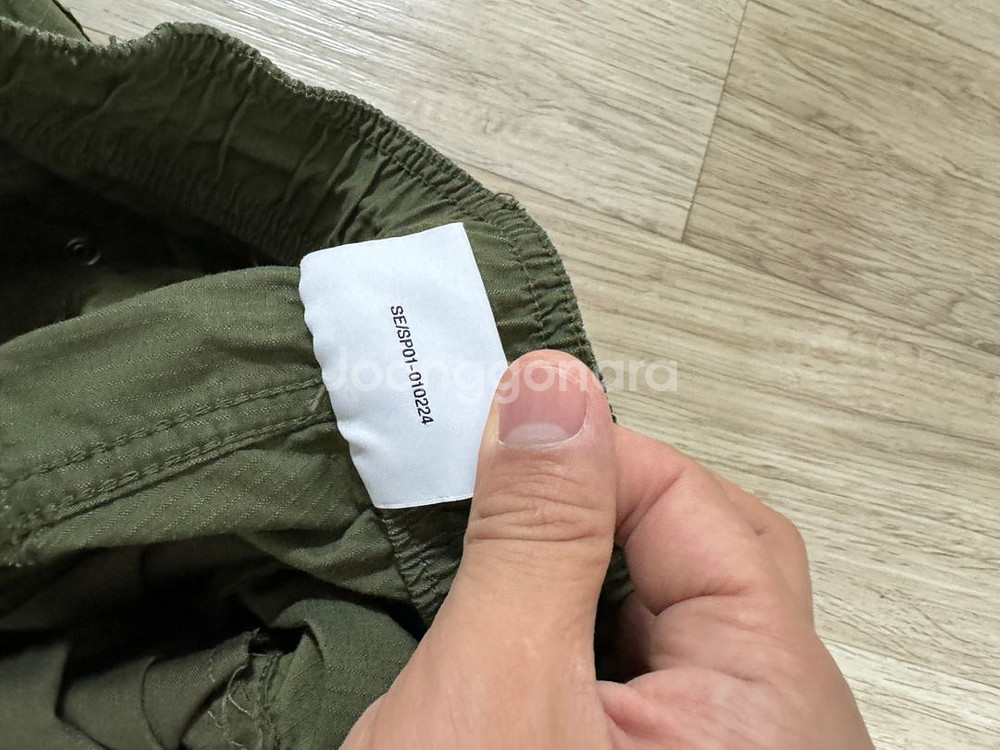 [M] 디스이즈네버댓 나일론 카고 팬츠 카키 올리브--4