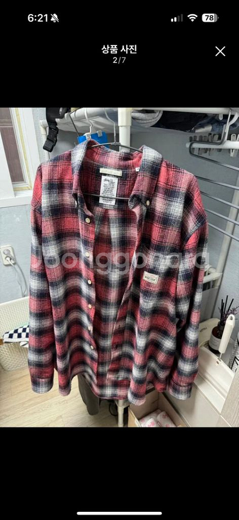 [M] 스투시 X 아워레가시 워크샵 체크 셔츠 아버리스--1