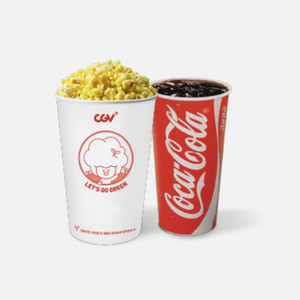 cgv 스몰세트 (팝콘 m + 탄산 m)