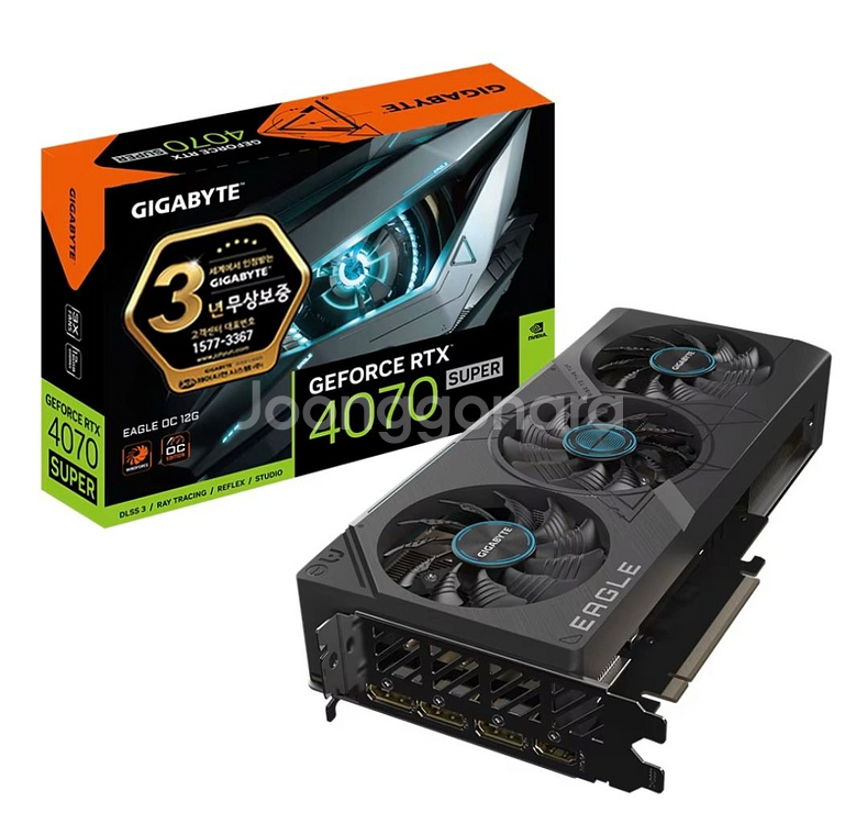 기가바이트 4070 super 3팬eagle 새상품판매--0