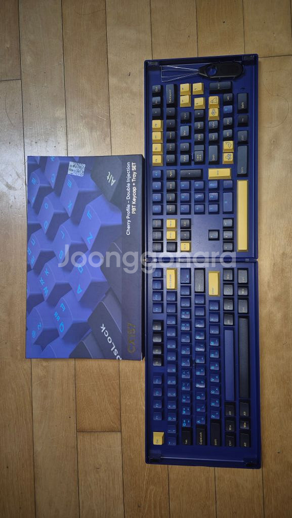 콕스 PBT 키보드 CX157 블루베타 키캡 팝니다.--1