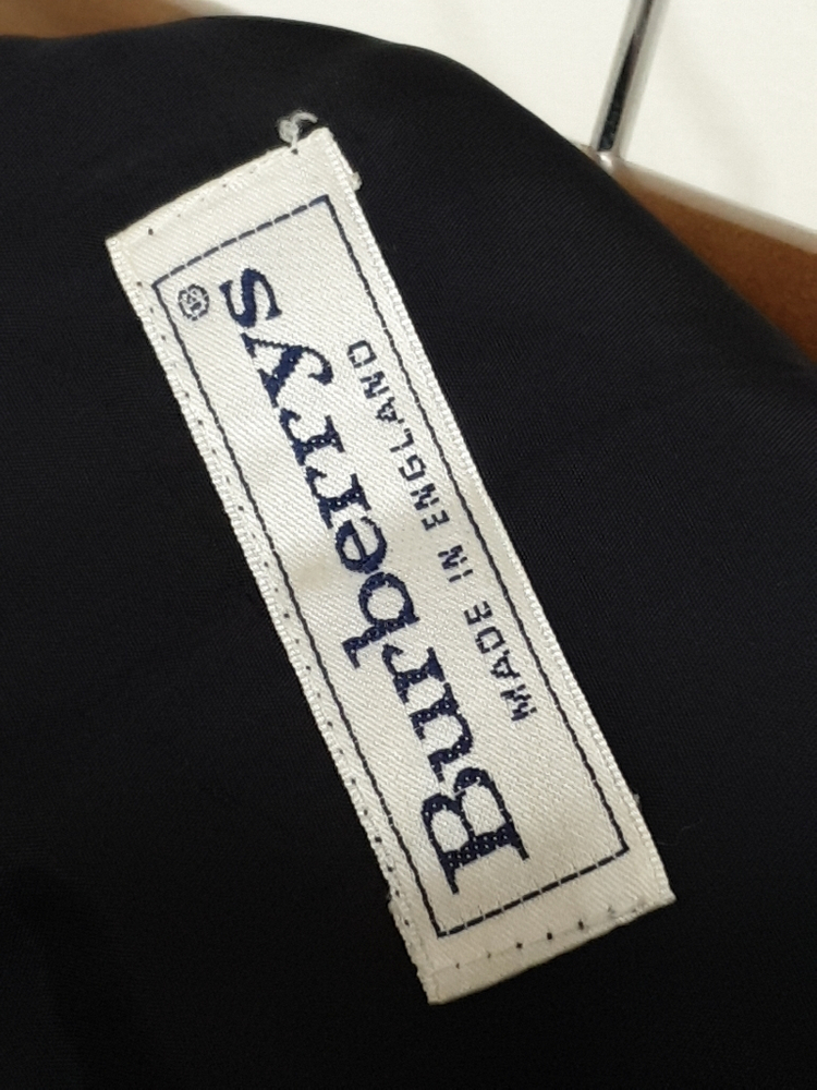 (25) 버버리 울스커트 네이비 체크치마 영국판--2