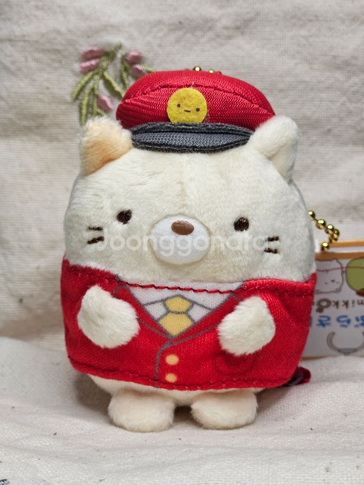 스밋코구라시 케이큐 지하철 역장 네코 인형--0