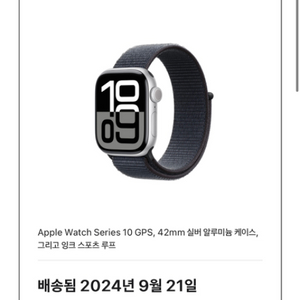 애플워치10 GPS 42mm 실버