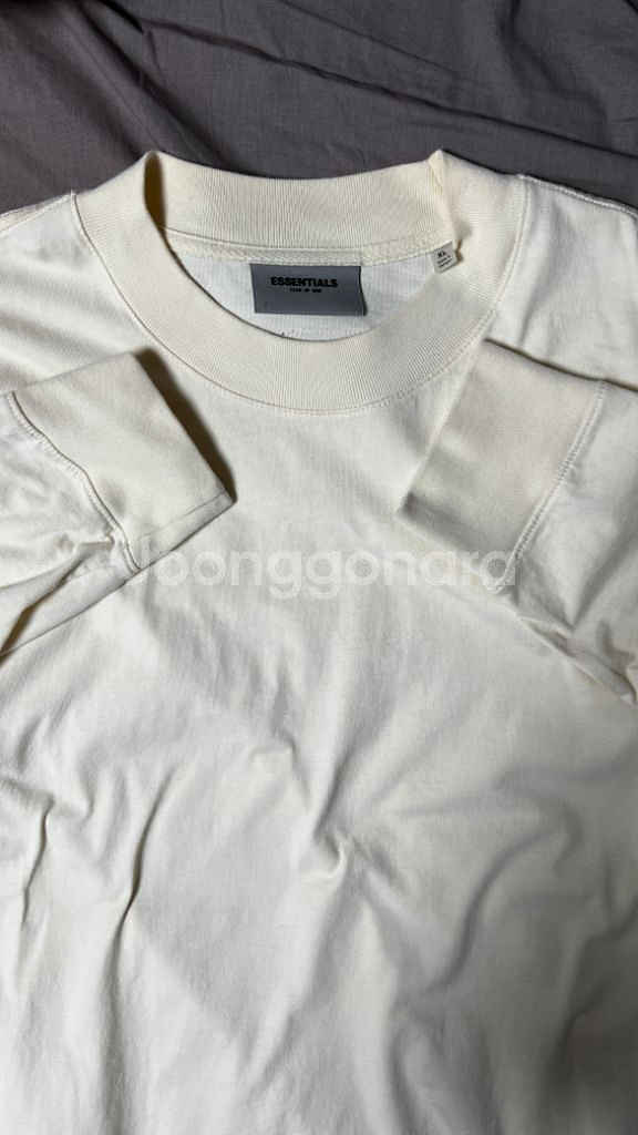 택포)Essentials 에센셜 롱슬리브 티셔츠 크림--2