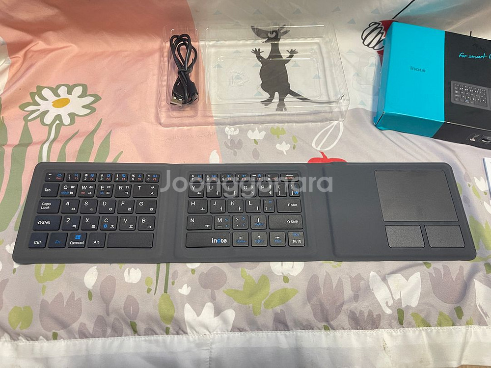 (부산)아이노트 블루투스 접이식 키보드 터치패드--1