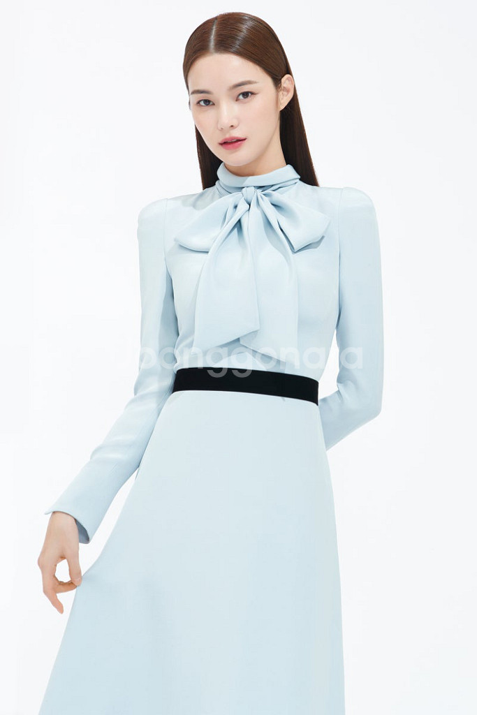 아보아보 실크 타이 원피스 1사이즈(55) 수지원피스--2