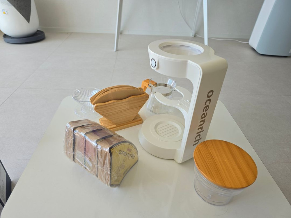 한두번사용)오토드립커피메이커 풀세트--6