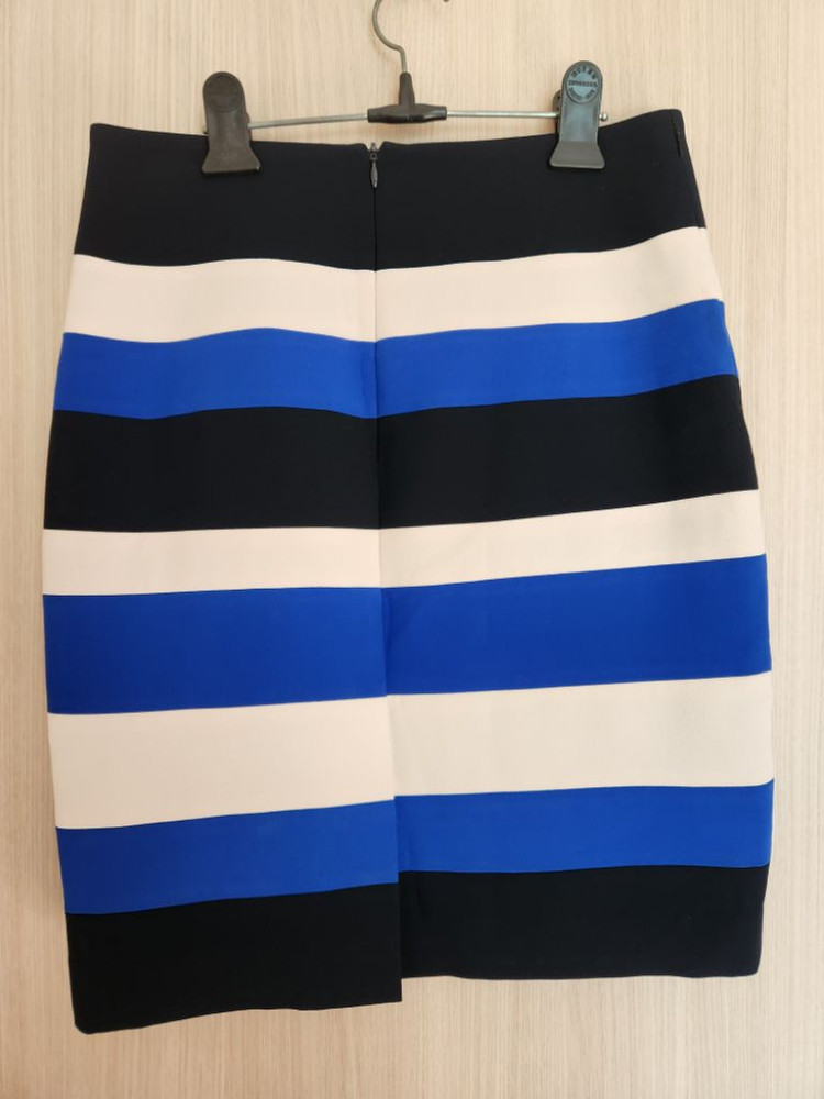 지고트 스트라이프 치마 단가라스커트 이미지