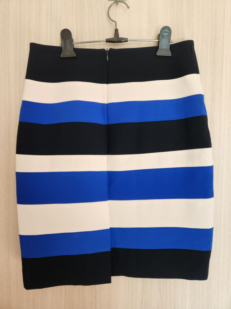 지고트 스트라이프 치마 단가라스커트 이미지