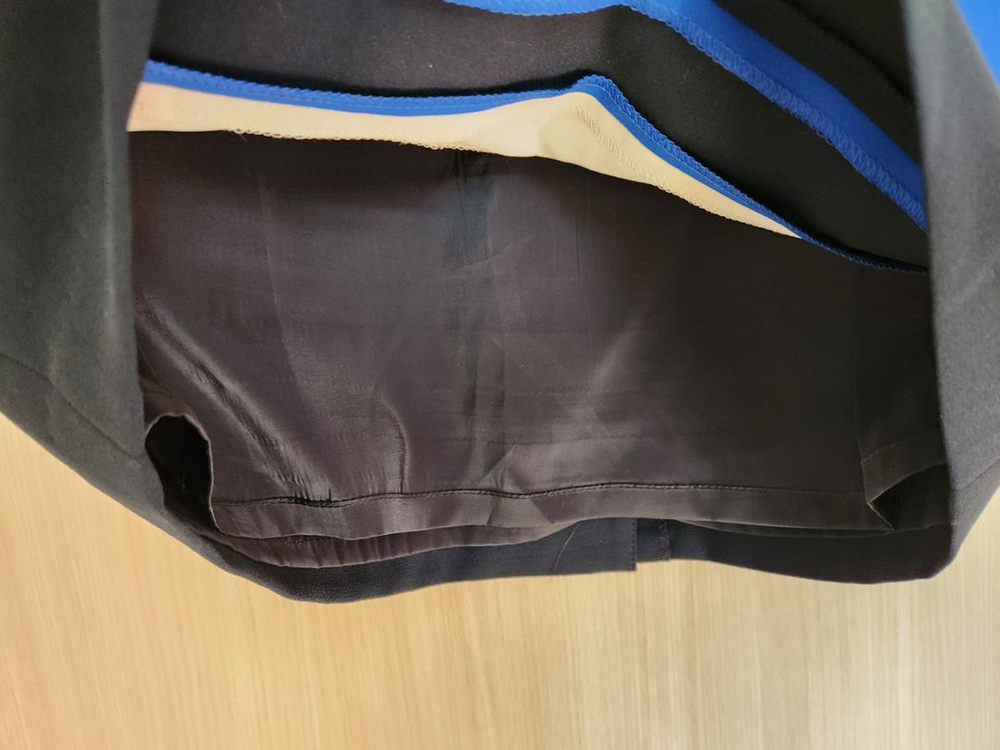 지고트 스트라이프 치마 단가라스커트 이미지