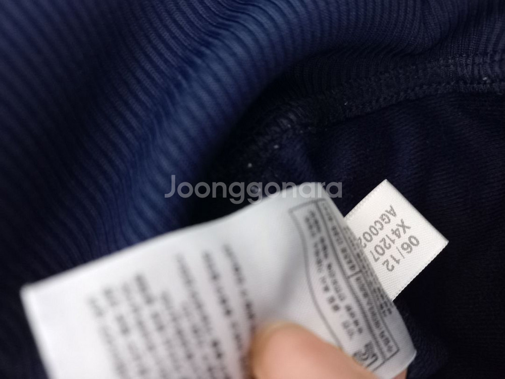 아디다스 파이어버드 네이비 남흰 트랙탑져지집업85~90--5
