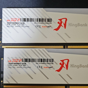 킹뱅크 ddr5 6800mhz 16g 2개팔아요