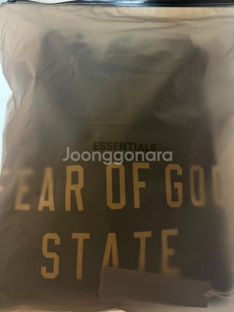 [S] 피오갓 에센셜 스테이트 후드 블랙 새상품--2