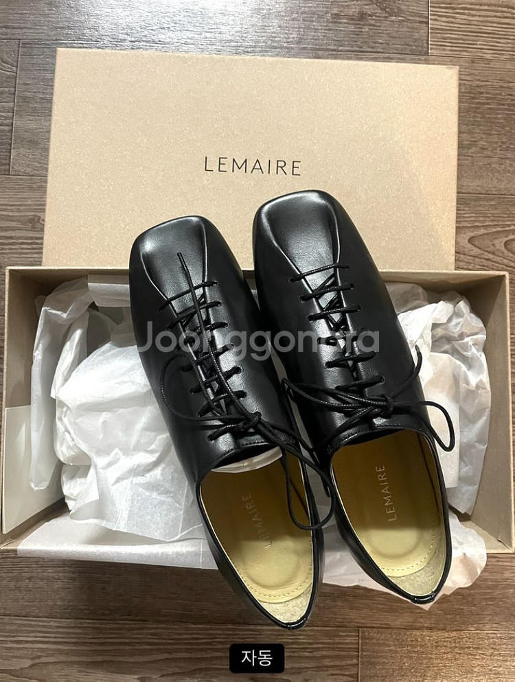 lemaire 르메르 더비슈즈 블랙 37 실착1회--0