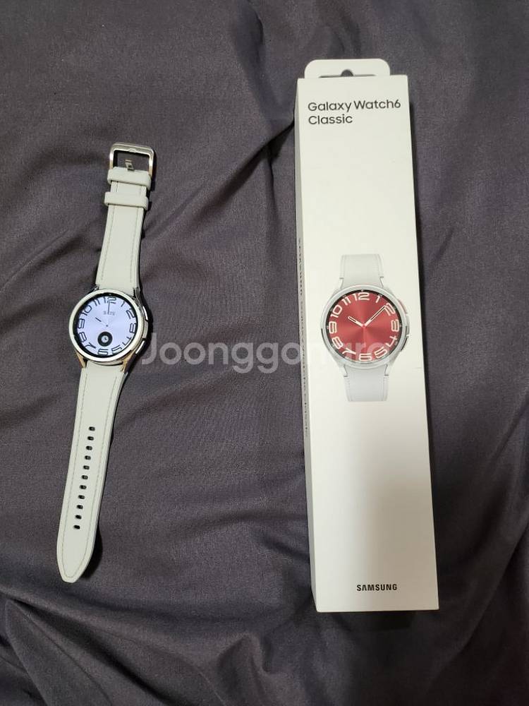갤럭시워티 6 클래식(43mm) 실버색상 팝니다--1