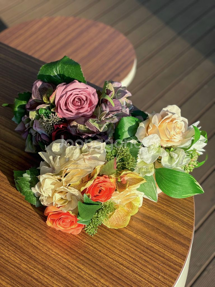 새제품 미사용 셀프 웨딩 부케 촬영 인테리어 소품 조화--1