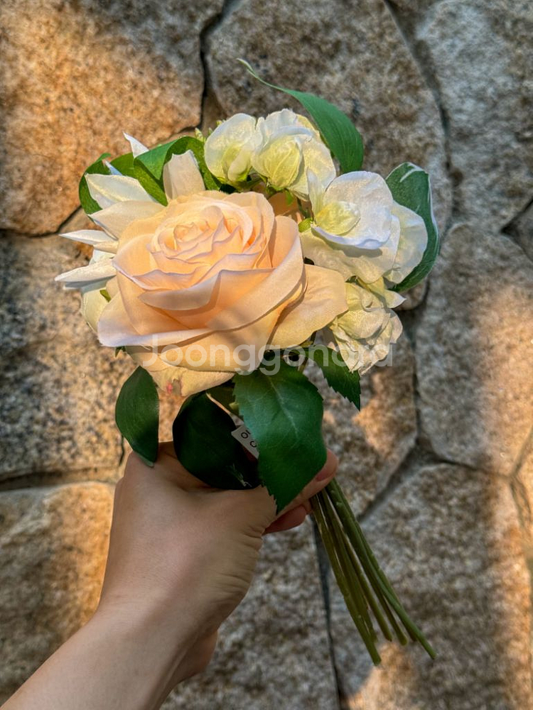 새제품 미사용 셀프 웨딩 부케 촬영 인테리어 소품 조화--3