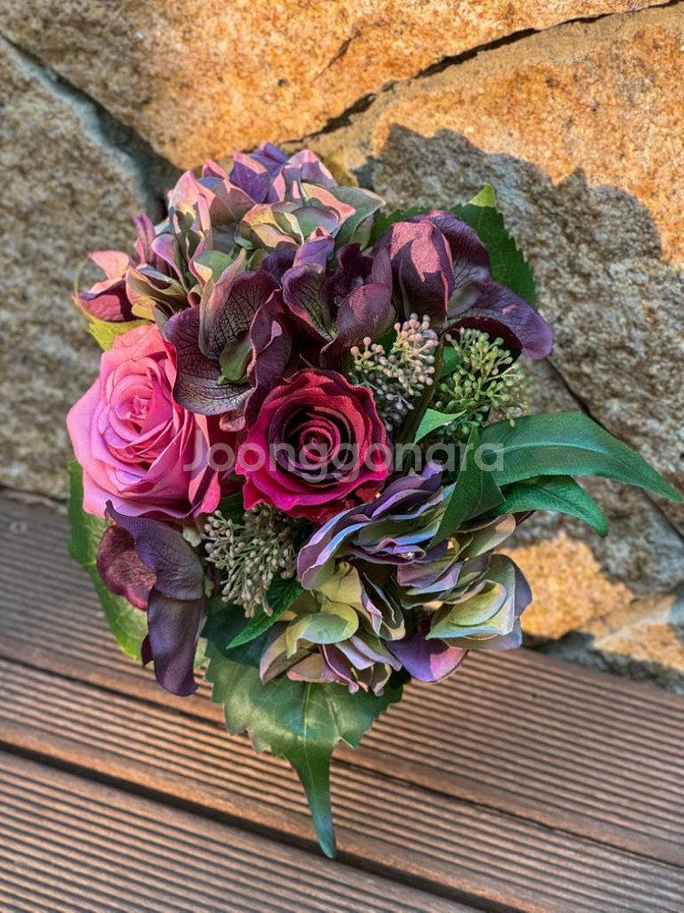 새제품 미사용 셀프 웨딩 부케 촬영 인테리어 소품 조화--5