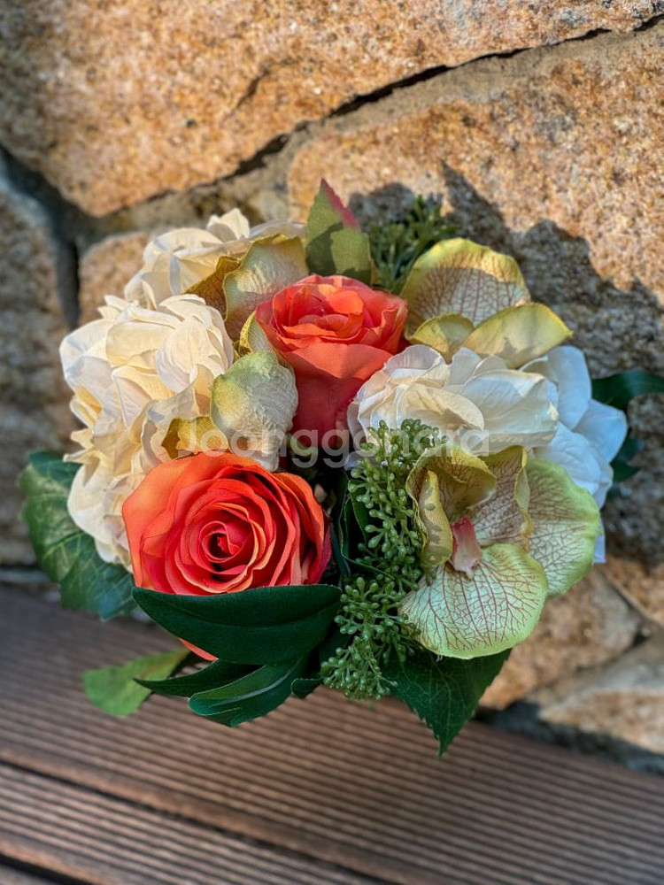 새제품 미사용 셀프 웨딩 부케 촬영 인테리어 소품 조화--7