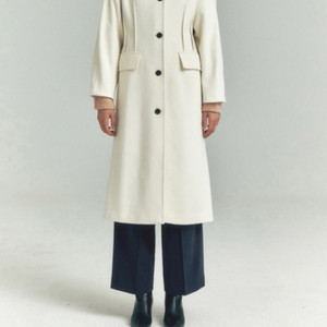 아위)Phoebe Dart Coat_IVORY-S