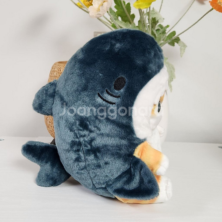 [새상품] 상어냥이 상어고양이 인형 27cm--2