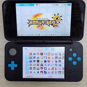 한글게임많은 뉴 닌텐도3DS XL 블루색상 판매합니다