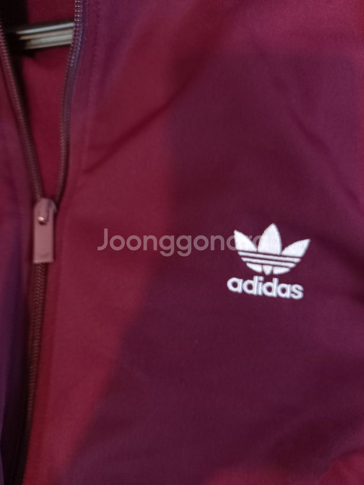 아디다스 대장급 버건디 마룬 트랙탑 저지 져지집업105--1
