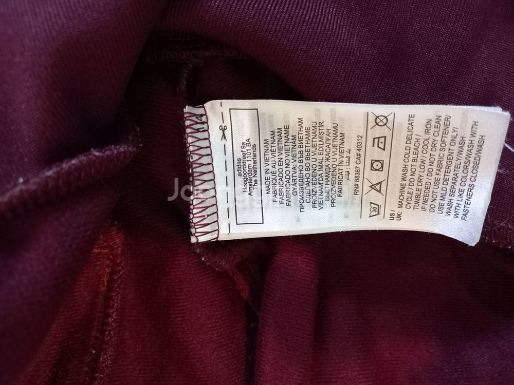 아디다스 대장급 버건디 마룬 트랙탑 저지 져지집업105--3