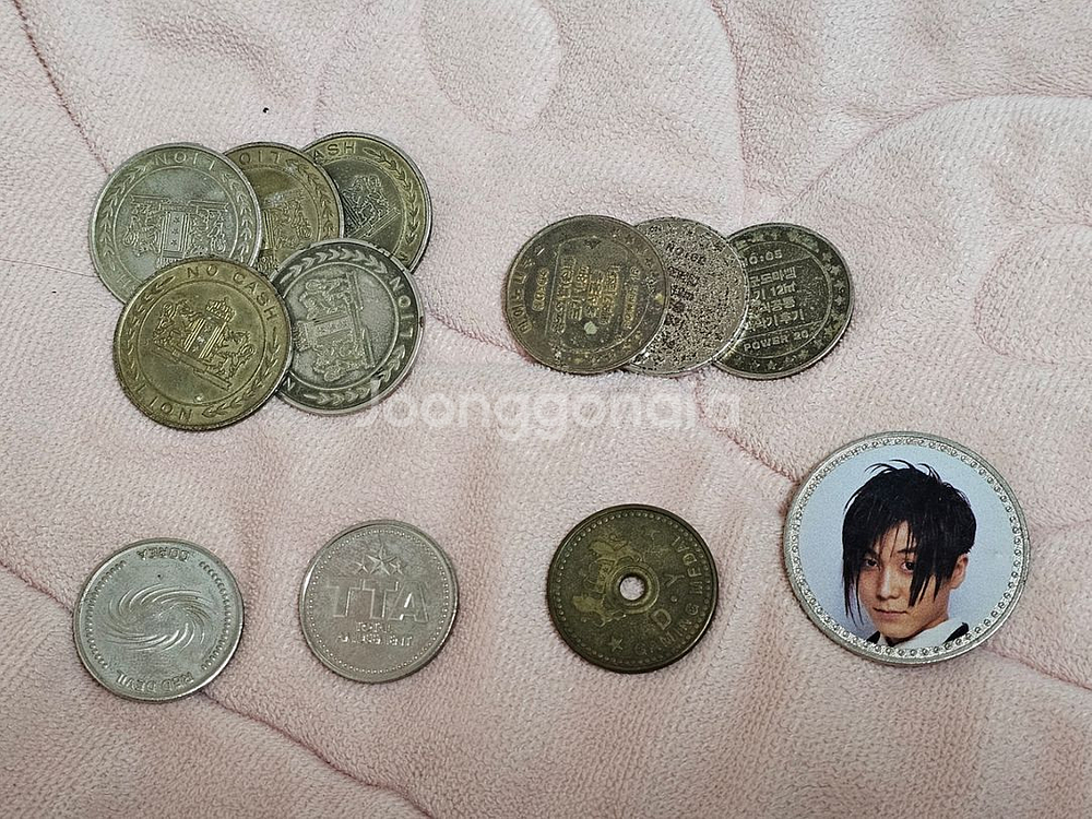 고전 옛날 짱깸뽀 오락실 코인 메달 소장용 일괄--0