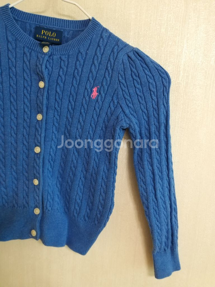 여주니어 랄프로렌 꽈베기 면가디건 (5)--1