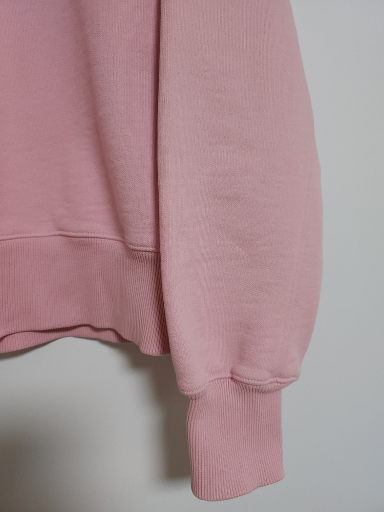 S 아미 핑크 빅하트 자수 맨투맨 E22USW002 이미지